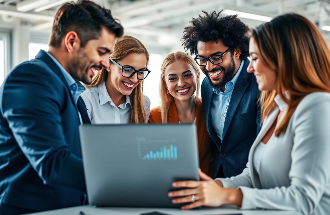 Equipe analisando indicadores